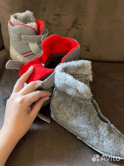 Лыжные ботинки размер 34