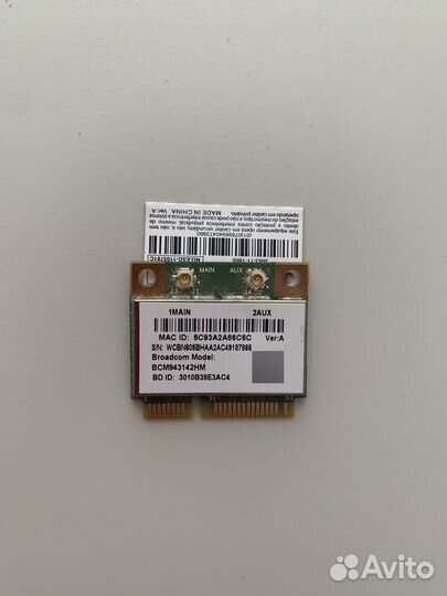Wifi bluetooth модуль Broadcom BCM943142HM