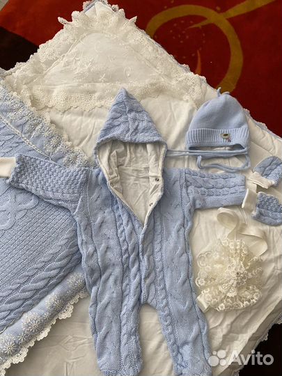 Конверт (комплект) тёплый на выписку для новорождё