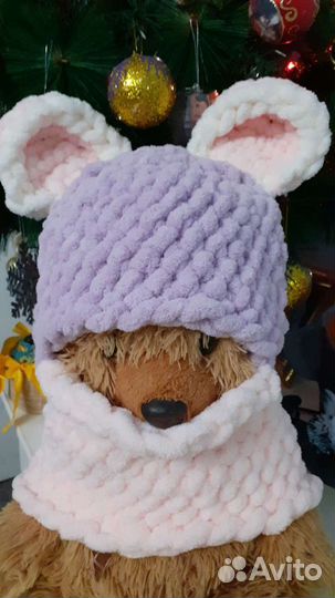 Шапка балаклава зимняя новая ручная работа