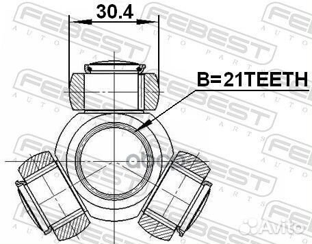 Трипоид ford/nissan 21X30.4 2116FOC16 Febest