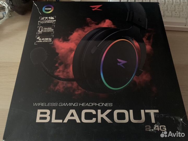 Беспроводные игровые наушники с микрофоном