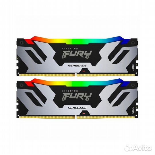 Оперативная память 96GB Kingston Fury Renegade Silver/Black RGB KF560C32rsak2-96