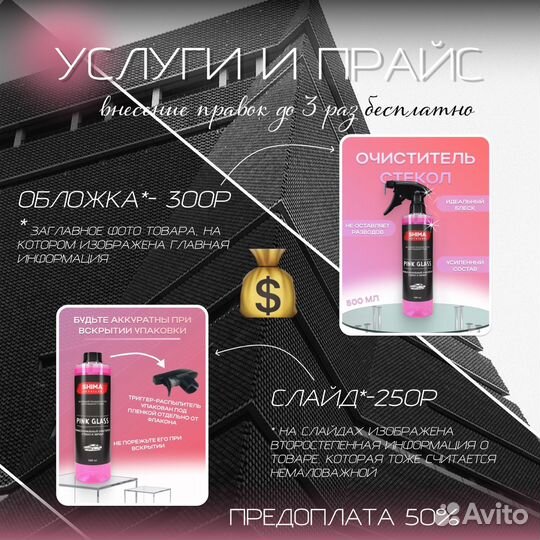 Инфографика для маркетплейсов Дизайн карточки