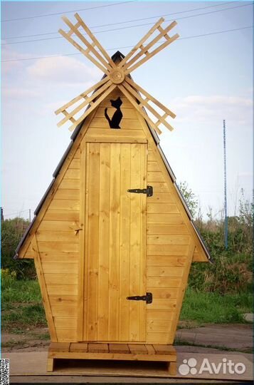Дачный туалет деревянный JWL462