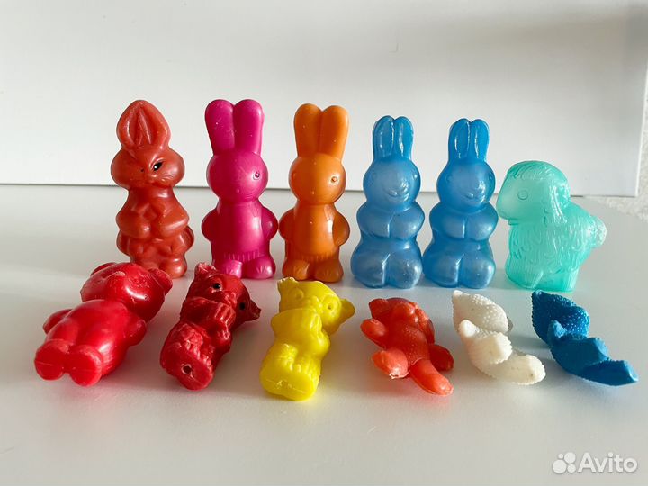 Игрушки СССР зайцы, мишки