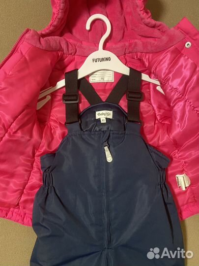 Зимний костюм для девочки 92