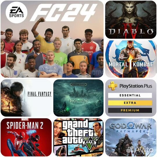 Игры PS4/PS5 PS +, EA Play