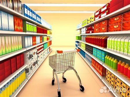 Разррузка выкладка товара в магазин