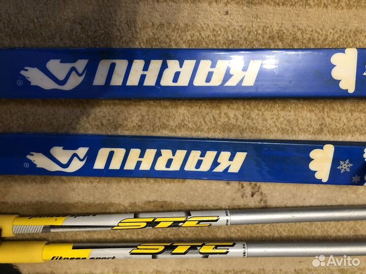 Лыжи беговые для ребенка 4-6 лет (комплект)