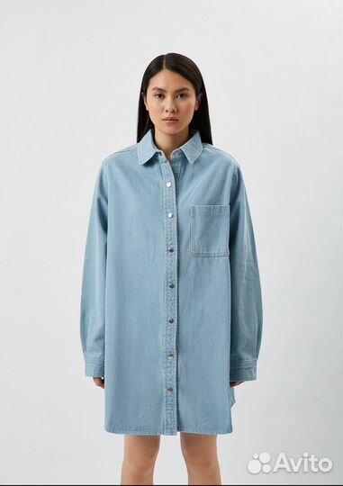 Джинсовре платье - рубашка 12 storeez