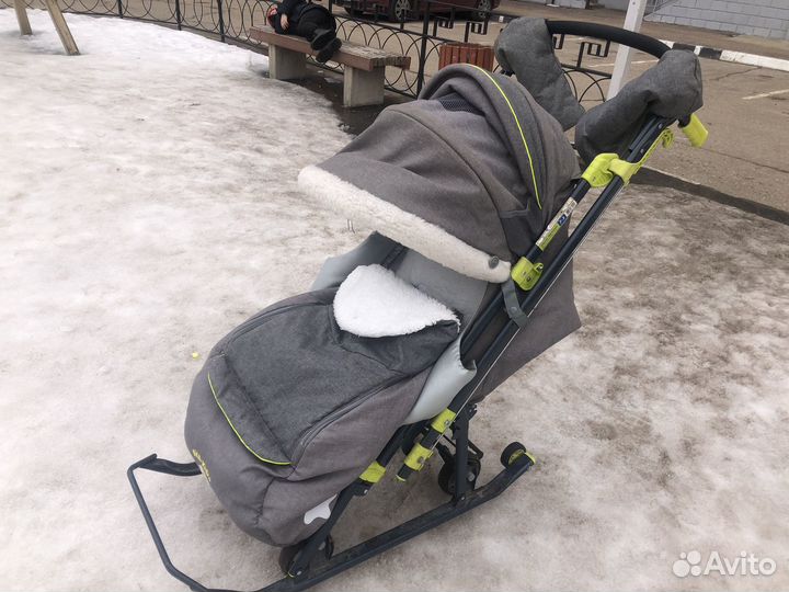 Санки коляска ника 7-3