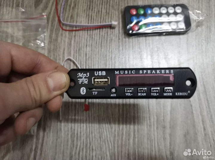 Аудио модуль с Bluetooth, Mp3, USB, AUX, TF, Радио