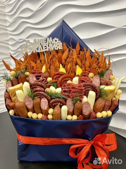 Мужские букеты съедобные, раки