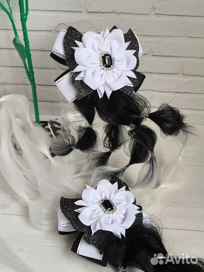 Школьные банты с канеколоном