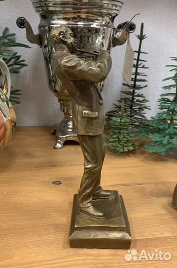 Бронзовая статуэтка Музыкант 29 см