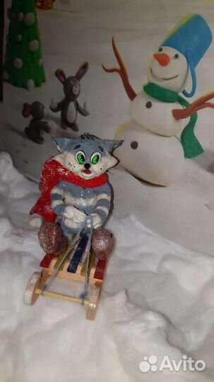 Ватные елочные игрушки