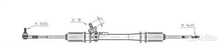 General ricambi WW4041 Рул.рейка без Г/У
