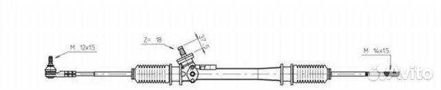 General ricambi WW4041 Рул.рейка без Г/У