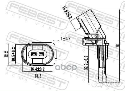 Датчик abs зад прав 23606012 Febest