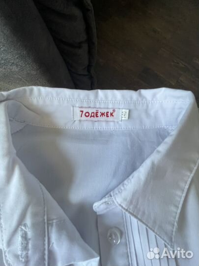 Рубашка школьная 140 девочки 4 шт