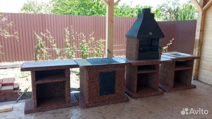 Модульные печи барбекю, гриль, мангал