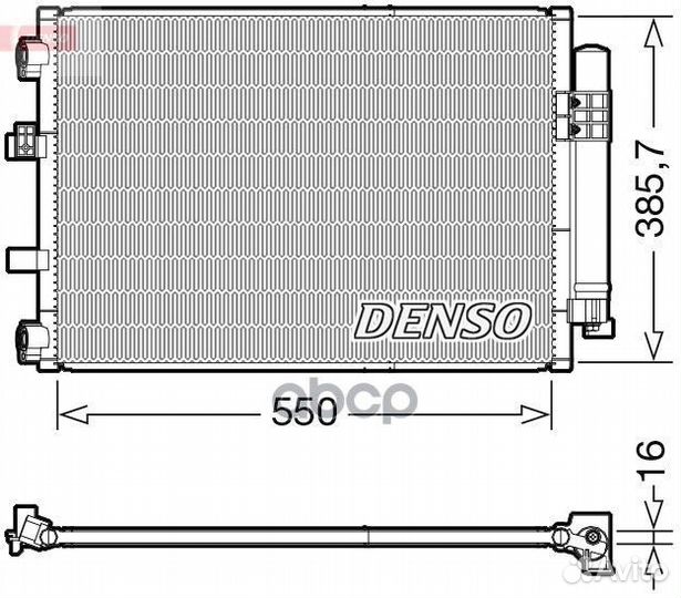 Конденсор DCN10043 Denso
