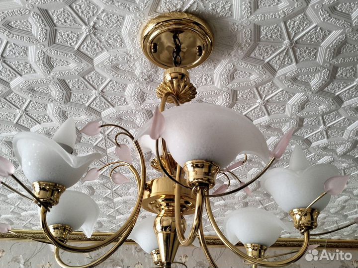 Люстра потолочная подвесная бу