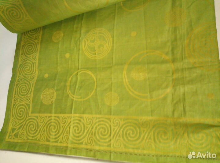 Скатерть жаккардовая, лён-хлопок (Кострома)