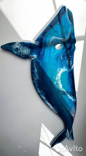 Панно -кит «Море» из эпоксидной смолы