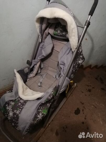 Детские санки коляска бу