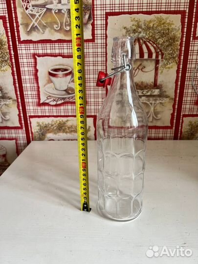Бутылка для масла, воды, кваса. 1 литр стекло
