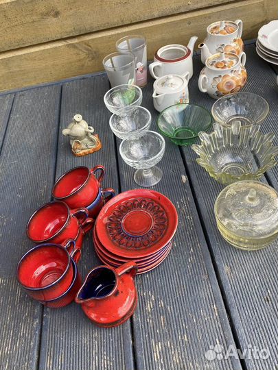 Набор столовой посуды СССР винтаж