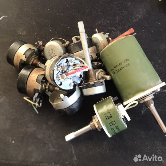 Радиодетали СССР, конденсаторы, транзисторы