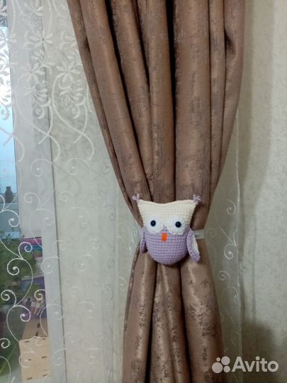 Вязаные игрушки ручной работы совенок