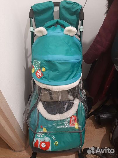 Детские санки коляска ника