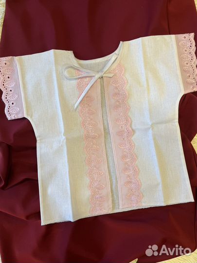 Крестильная рубашка 0-1 год