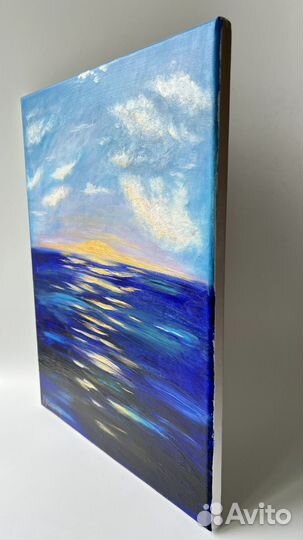 Картина морской пейзаж на рассвете