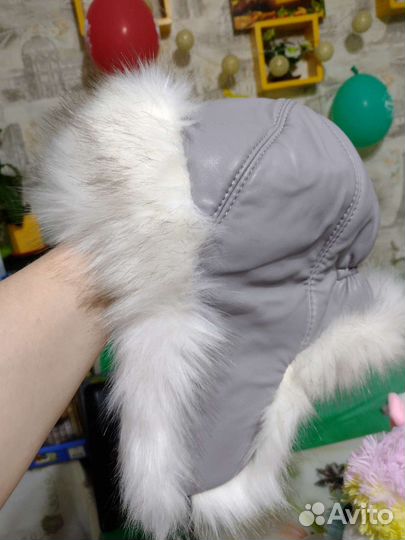 Шапка ушанка женская 56-58