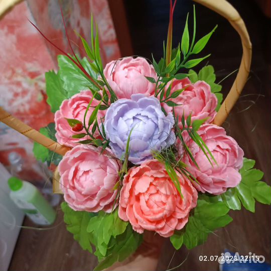 Букет из мыла ручной работы