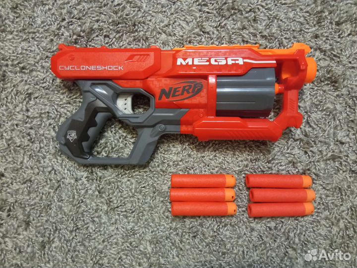 Бластер nerf mega cycloneshock