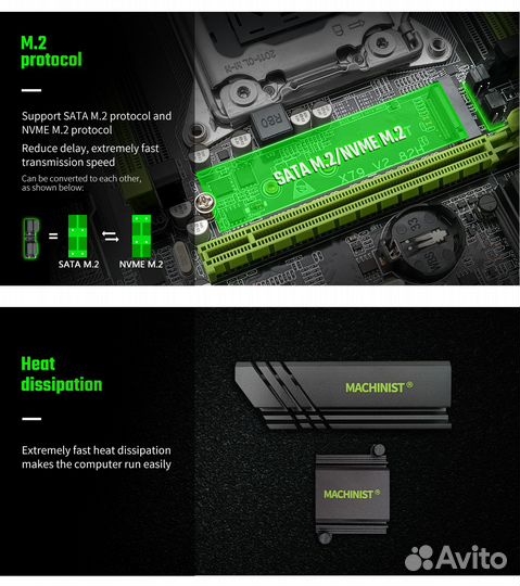 Комплект 20 потоков (E5-2670V2 + Плата) (LGA2011)