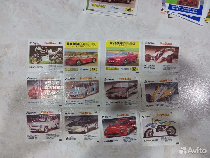 Вкладыши от жвачек 90 х