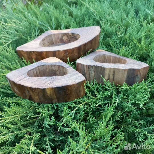 Подсвечник из дерева. Формы для воска