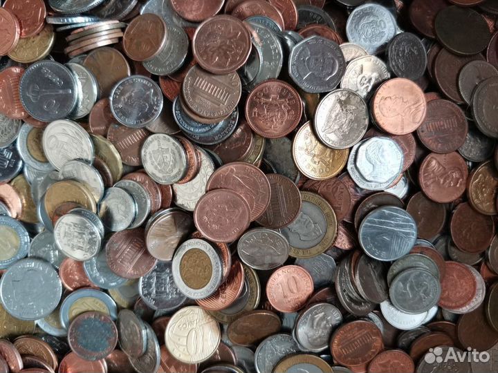 Иностранные монеты килограммами