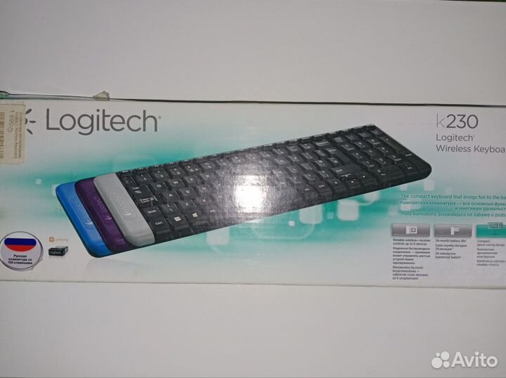 Клавиатура на запчасти беспроводная logitech k230