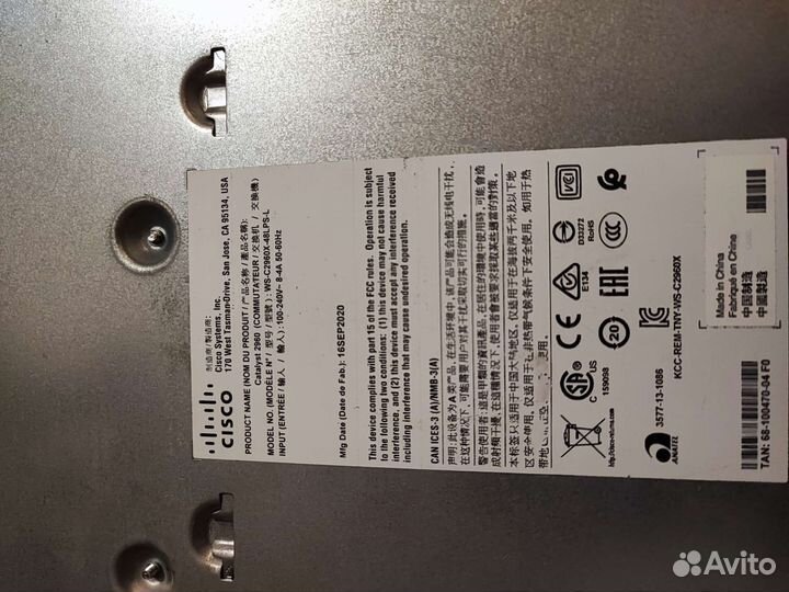 Коммутатор Cisco Catalyst WS-C2960X-48LPS-L