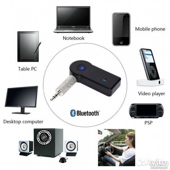 Bluetooth - AUX адаптер 3,5 мм в авто и не только