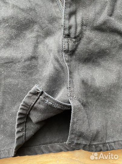 Джинсовая мини-юбка pull and bear