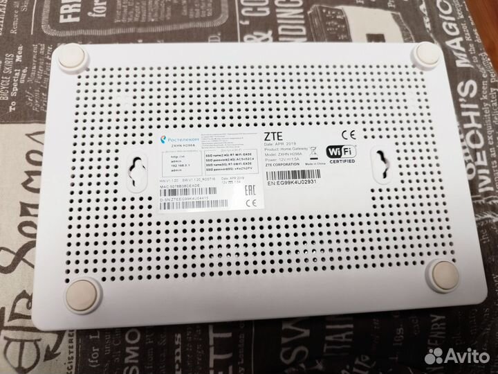 Wifi роутер ZTE zxhn H298A